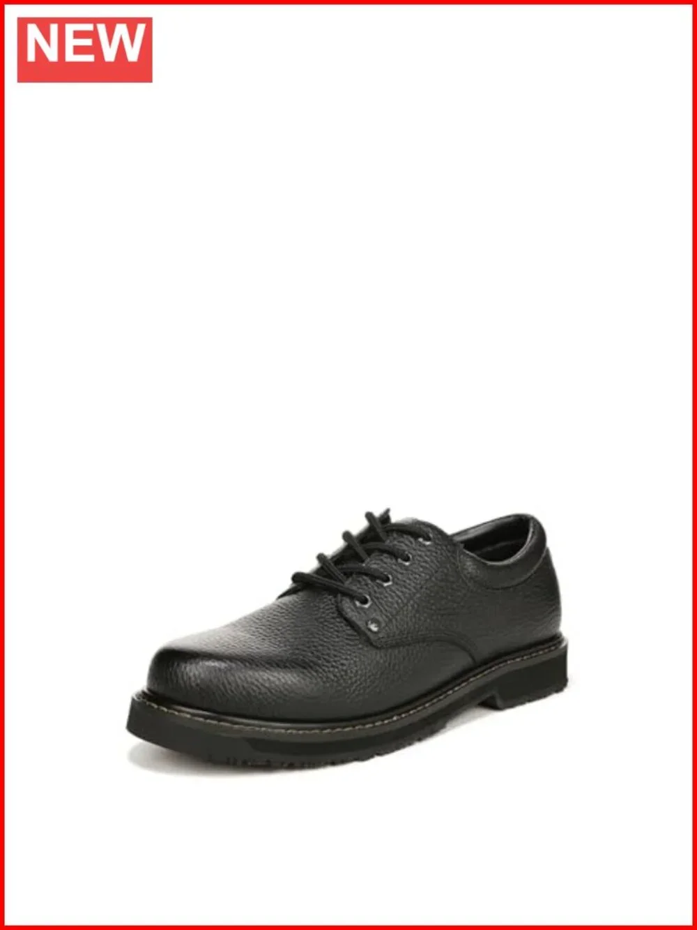 Men's Work Shoe Oil-Proof Slip-Resistant Leather Lace-Up Oxford